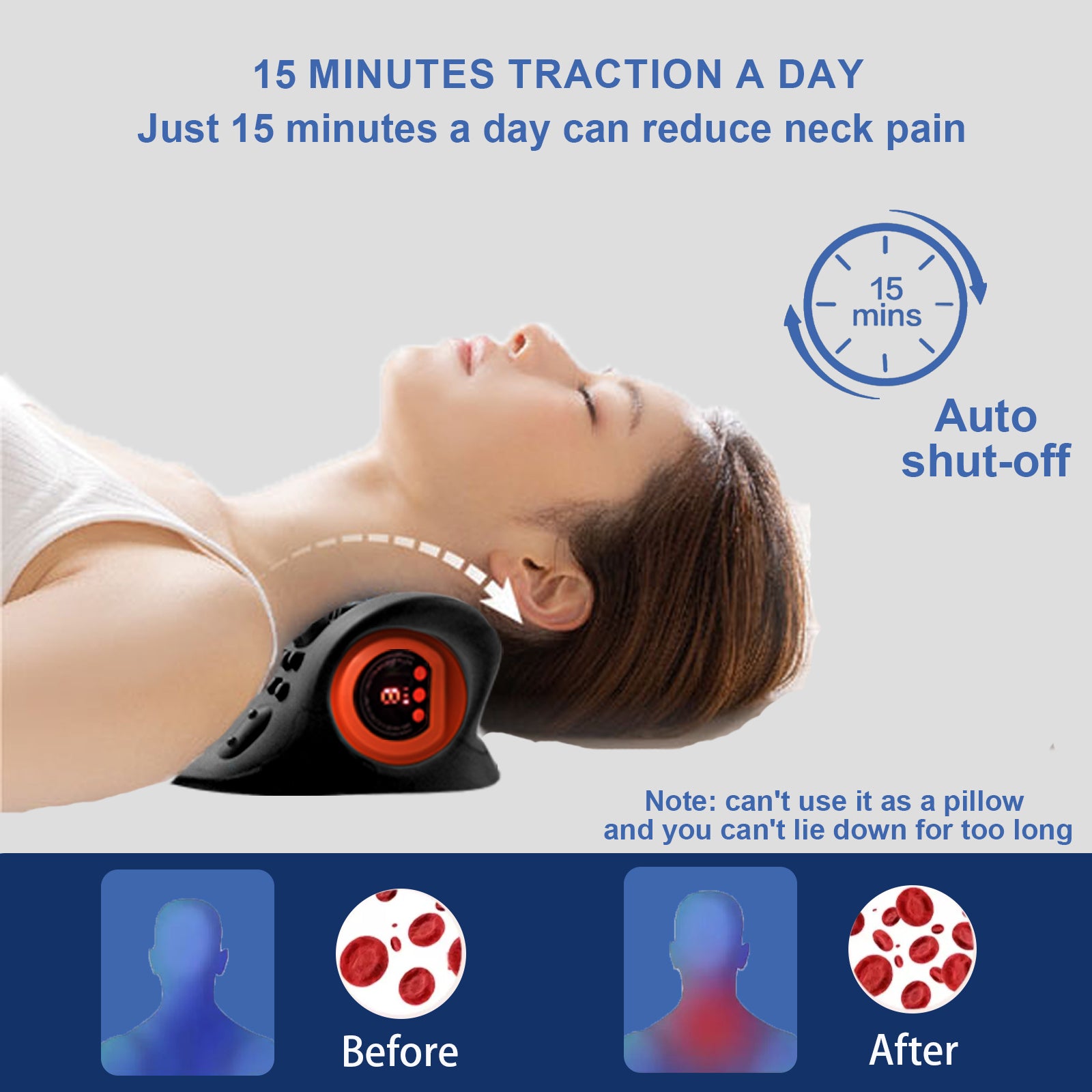 Neck Massager, Neck and Shoulder Relaxer with Heat